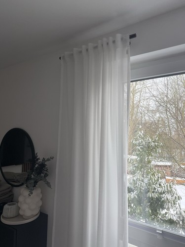 Schwarze gardinenstange - gardinenstange, +